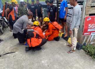 Warga Binjai Tersambar Petir Saat Mencari Kepiting, Tim SAR Evakuasi Korban
