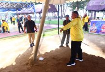 Semarak Hari Bhayangkara ke-80, Polres Natuna Gelar Turnamen Gasing Antar Pelajar untuk Lestarikan Budaya Daerah
