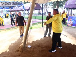 Semarak Hari Bhayangkara ke-80, Polres Natuna Gelar Turnamen Gasing Antar Pelajar untuk Lestarikan Budaya Daerah