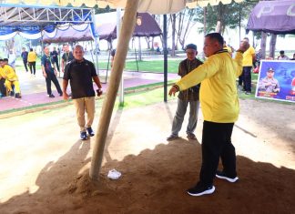 Semarak Hari Bhayangkara ke-80, Polres Natuna Gelar Turnamen Gasing Antar Pelajar untuk Lestarikan Budaya Daerah