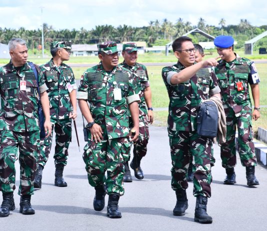 Danlanud RSA Sambut Kedatangan Asren Koopsudnas dan Itjenau di Natuna