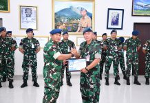 Danlanud RSA Apresiasi Pengabdian Kolonel Adm Marshall pada Penyerahan Jabatan Kadister