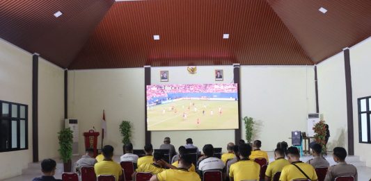 Kapolres Natuna Nobar Piala Dunia 2026 Bersama PJU dan Personel, Bangkitkan Semangat Olahraga dan Kebersamaan