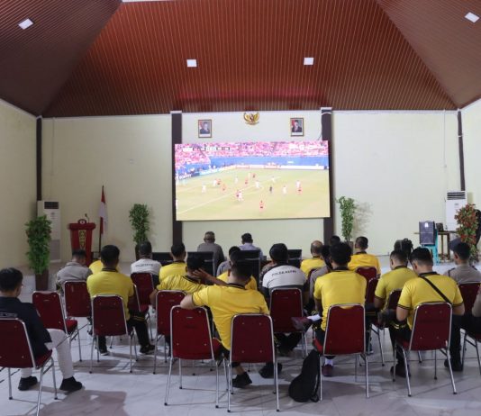Kapolres Natuna Nobar Piala Dunia 2026 Bersama PJU dan Personel, Bangkitkan Semangat Olahraga dan Kebersamaan
