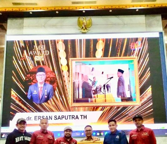 Sekda Bengkalis Dinobatkan Penerima JMSI Riau Award 2026, Perkuat Kemitraan dengan Insan Pers
