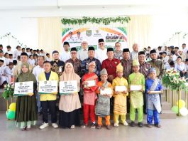 Wakil Bupati Asahan Bersama BAZNAS Salurkan ZIS Triwulan II dan Gelar Khitan Massal 120 Anak
