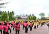 Olahraga Bersama Sambut Hari Bhayangkara ke-80, Polres Aceh Timur Perkuat Sinergi Lintas Instansi