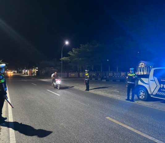 Satlantas Polres Natuna Intensifkan Patroli Malam, Antisipasi Balap Liar dan Ciptakan Lalu Lintas Kondusif