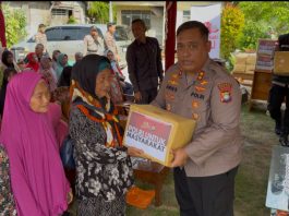 Sambut Hari Bhayangkara ke-80, Polres Natuna Salurkan 80 Paket Sembako untuk Warga Bunguran Selatan