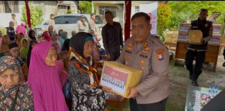 Sambut Hari Bhayangkara ke-80, Polres Natuna Salurkan 80 Paket Sembako untuk Warga Bunguran Selatan
