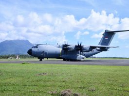 Lanud Raden Sadjad Berhasil Dukung Pendaratan Perdana Airbus A400M TNI AU di Natuna