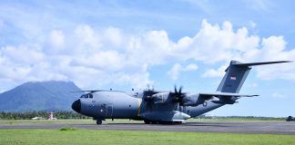 Lanud Raden Sadjad Berhasil Dukung Pendaratan Perdana Airbus A400M TNI AU di Natuna