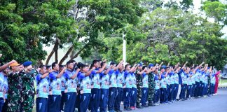 Bangun Jiwa Sehat dan Semangat Kebersamaan, Lanud RSA Natuna Gelar Olahraga Bersama