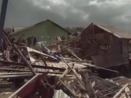 Puting Beliung Terjang Desa Tanjung Kelit Lingga, 80 Rumah Warga Rusak