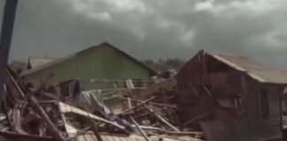 Puting Beliung Terjang Desa Tanjung Kelit Lingga, 80 Rumah Warga Rusak