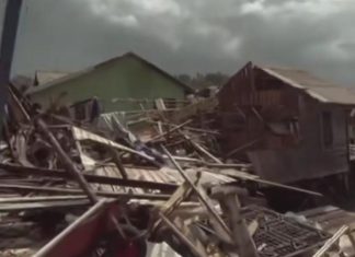 Puting Beliung Terjang Desa Tanjung Kelit Lingga, 80 Rumah Warga Rusak