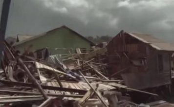 Puting Beliung Terjang Desa Tanjung Kelit Lingga, 80 Rumah Warga Rusak