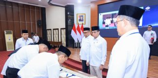 Lantik 10 Pejabat, Menaker Tekankan Penguatan K3 dan Tata Kelola yang Akuntabel
