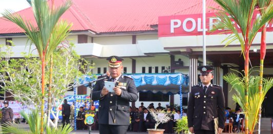 Kapolres Natuna Pimpin Upacara Hari Bhayangkara ke-80, Polri Untuk Masyarakat
