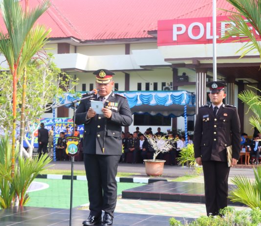 Kapolres Natuna Pimpin Upacara Hari Bhayangkara ke-80, Polri Untuk Masyarakat