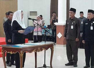 Bupati Cen Sui Lan Lantik Pejabat Administrator, Pengawas, dan Fungsional, Tekankan Integritas dan Inovasi