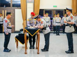 Kapolri Pimpin Pelantikan dan Sertijab Enam Kapolda