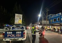 Patroli Malam Akhir Pekan, Satlantas Polres Natuna Jaga Kenyamanan dan Keselamatan Warga
