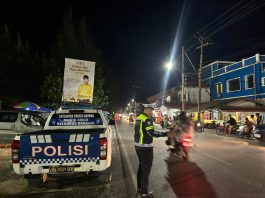 Patroli Malam Akhir Pekan, Satlantas Polres Natuna Jaga Kenyamanan dan Keselamatan Warga