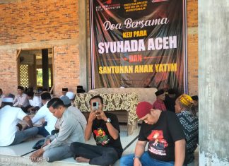 KPA Sagoe Meh Ijoe Gelar Doa Bersama untuk Syuhada dan Santuni Anak Yatim