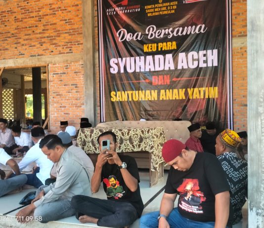 KPA Sagoe Meh Ijoe Gelar Doa Bersama untuk Syuhada dan Santuni Anak Yatim