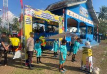 Polsek Bunguran Timur Amankan Open Turnamen Sepak Bola HUT ke-108 Desa Kelanga, Pertandingan Berlangsung Aman dan Kondusif