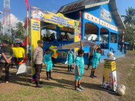 Polsek Bunguran Timur Amankan Open Turnamen Sepak Bola HUT ke-108 Desa Kelanga, Pertandingan Berlangsung Aman dan Kondusif