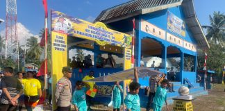 Polsek Bunguran Timur Amankan Open Turnamen Sepak Bola HUT ke-108 Desa Kelanga, Pertandingan Berlangsung Aman dan Kondusif