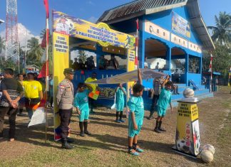 Polsek Bunguran Timur Amankan Open Turnamen Sepak Bola HUT ke-108 Desa Kelanga, Pertandingan Berlangsung Aman dan Kondusif