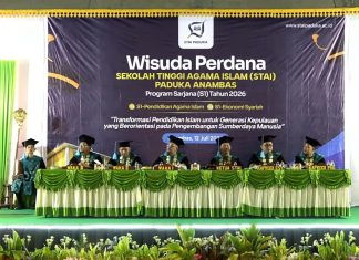 STAI Paduka Anambas Gelar Wisuda Perdana, Luluskan 63 Sarjana
