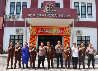 Perkuat Sinergitas Antar Aparat Penegak Hukum, Kapolres Natuna Silaturahmi ke Kejaksaan Negeri Natuna