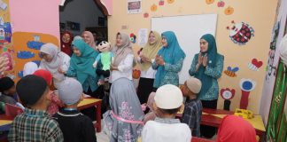 Tumbuhkan Minat Baca Sejak Dini, Ketua TP PKK Asahan Kunjungi PAUD Sentang