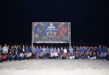 Lanud Raden Sadjad Natuna Gelar Nobar Gratis Semifinal Prancis vs Spanyol, Layar Tancap di Bibir Pantai Nirwana