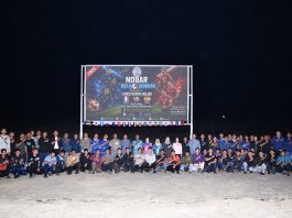 Lanud Raden Sadjad Natuna Gelar Nobar Gratis Semifinal Prancis vs Spanyol, Layar Tancap di Bibir Pantai Nirwana