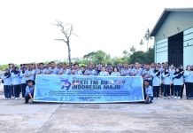 Di Natuna, Lanud RSA Gelar Jalan Santai dan Senam Bersama Sambut Hari Bakti TNI AU ke-79