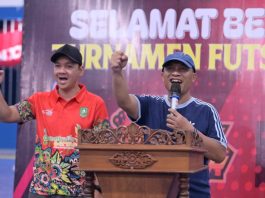 Wakil Bupati Bagus Santoso Resmi Buka Turnamen Futsal EB x BKT Cup 2026