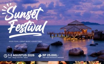 Jangan Lewatkan! Ajak Keluarga dan Sahabat Berakhir Pekan Bersama di Sunset Festival 2026 Adiwana Jelita Sejuba