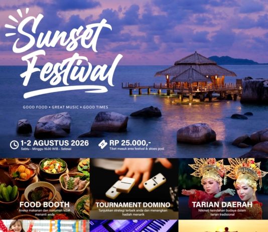 Jangan Lewatkan! Ajak Keluarga dan Sahabat Berakhir Pekan Bersama di Sunset Festival 2026 Adiwana Jelita Sejuba