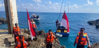 Perkuat Pengawasan Pulau Terluar, Polsek Bunguran Barat Patroli ke Tokong Boro