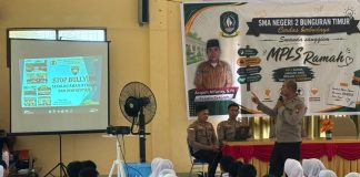 Satbinmas Polres Natuna Sosialisasikan Anti-Bullying kepada Siswa Baru SMAN 2 Bunguran Timur
