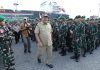 Bupati Asahan Hadiri Penyambutan Kepulangan Satgas Pamtas RI-PNG Yonif 126/KC
