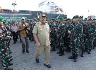 Bupati Asahan Hadiri Penyambutan Kepulangan Satgas Pamtas RI-PNG Yonif 126/KC