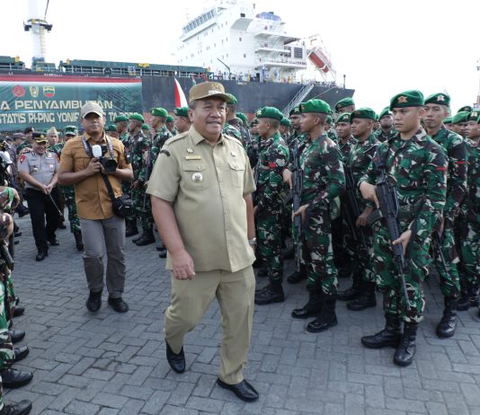 Bupati Asahan Hadiri Penyambutan Kepulangan Satgas Pamtas RI-PNG Yonif 126/KC