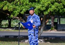 Danlanud RSA Natuna Sampaikan Amanat Kasau, Dorong Prajurit Tingkatkan Profesionalisme dan Disiplin Digital