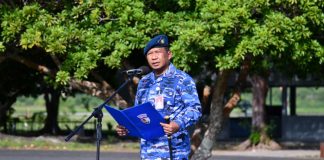 Danlanud RSA Natuna Sampaikan Amanat Kasau, Dorong Prajurit Tingkatkan Profesionalisme dan Disiplin Digital